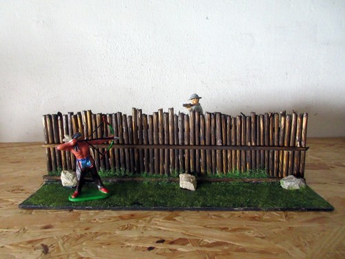 Palisade für 7cm - palisade, figuren